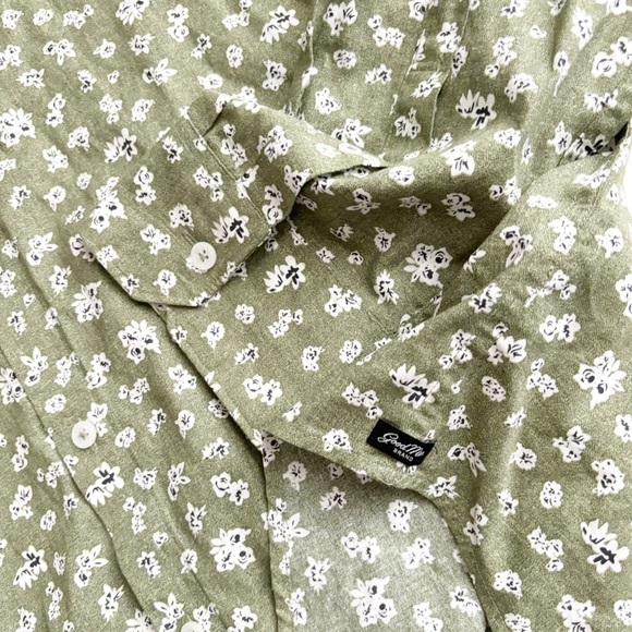 Good Man Brand Men’s Lightweight Cotton Flower Print Button Down Shirt Size XL - Picture 6 of 8